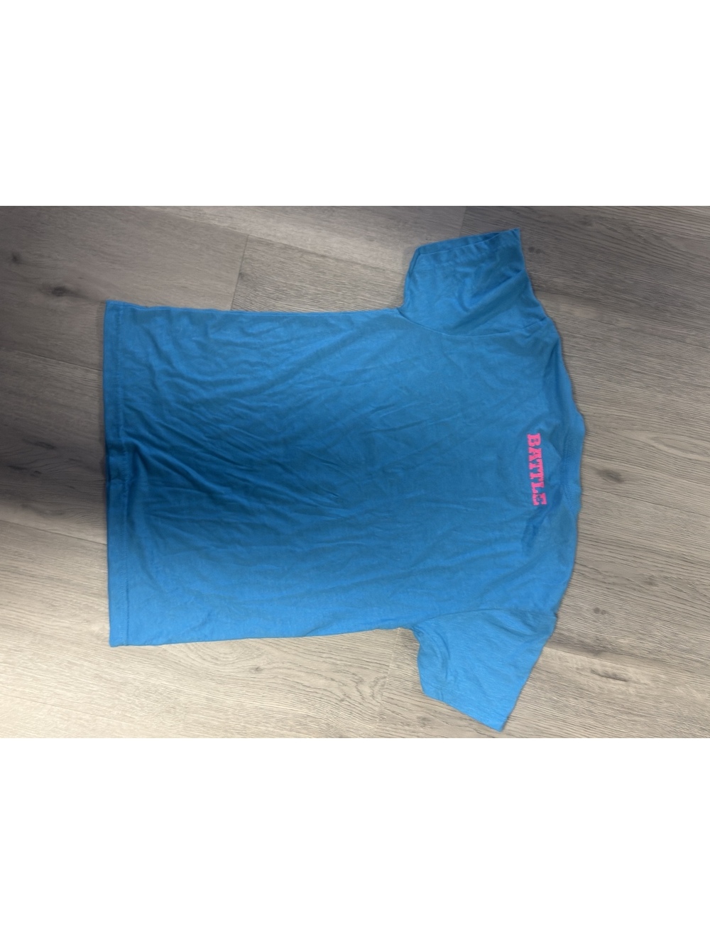 Battle Vice City Football Blue Graphic T-Shirt Size A/S - Picture 2 of 3
